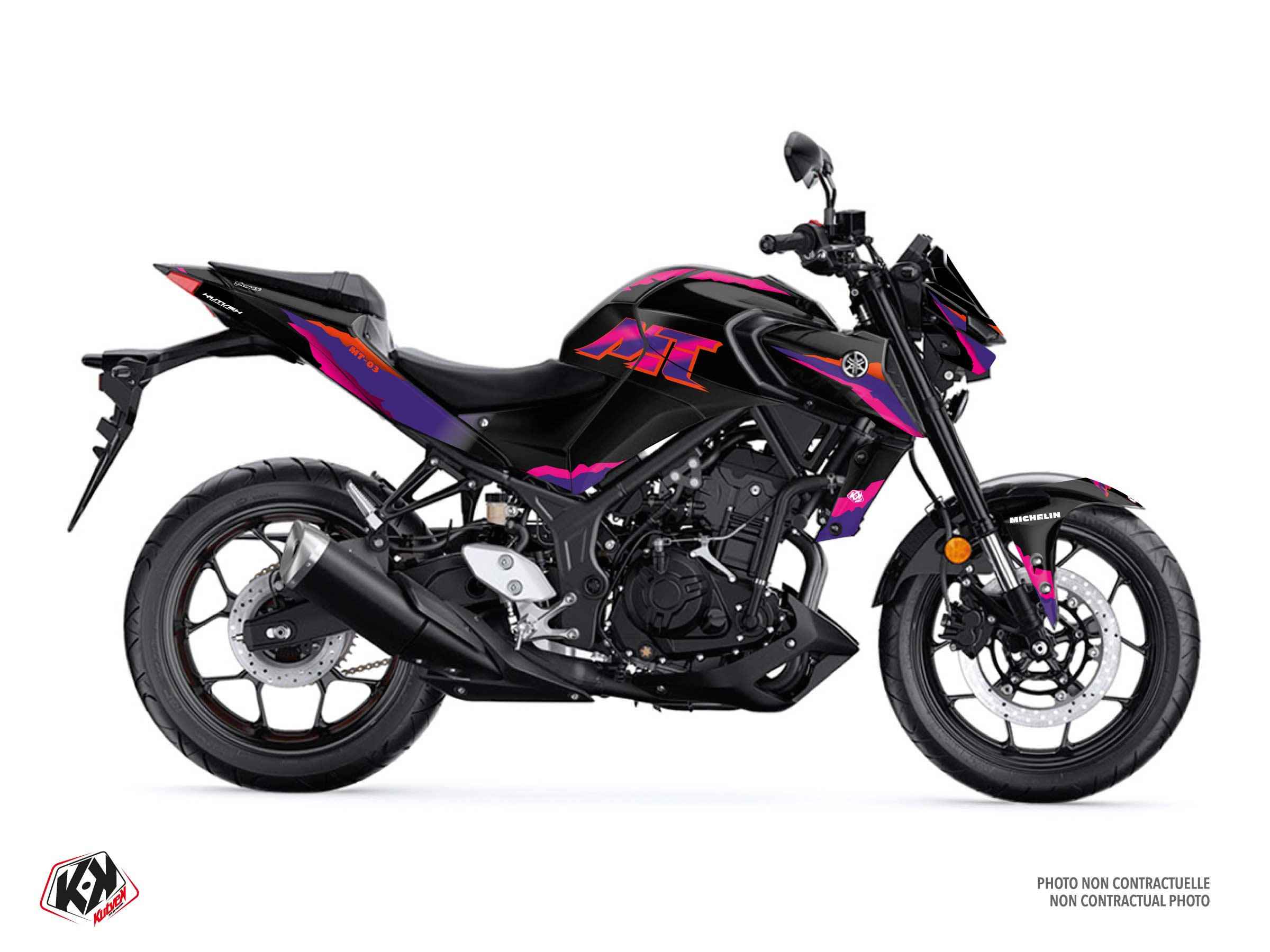 Kit Déco Moto Fifty Yamaha Mt 03 Noir