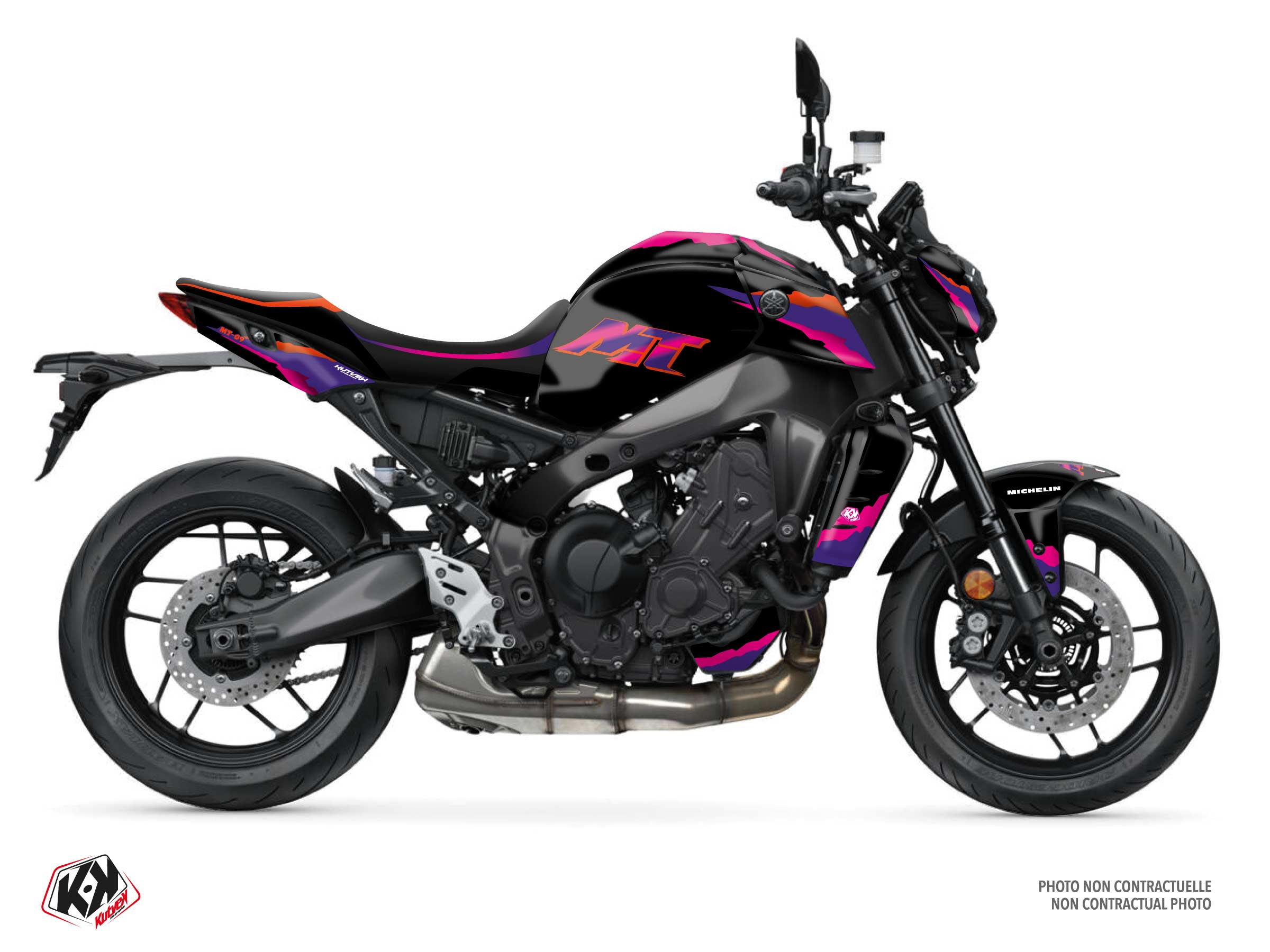 Kit Déco Moto Fifty Yamaha Mt 09 Noir