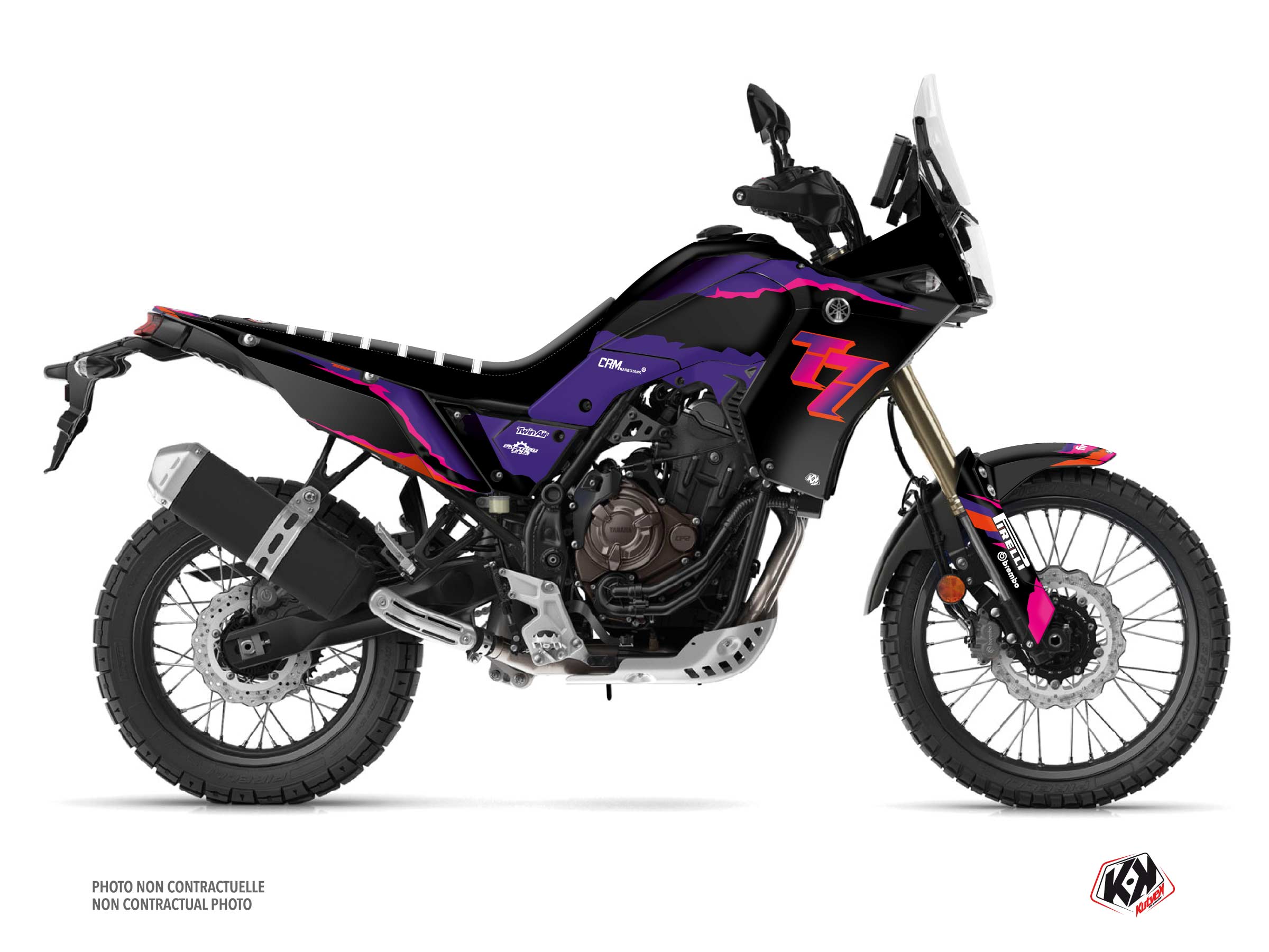 Kit Déco Moto Fifty Yamaha Tenere 700 Noir
