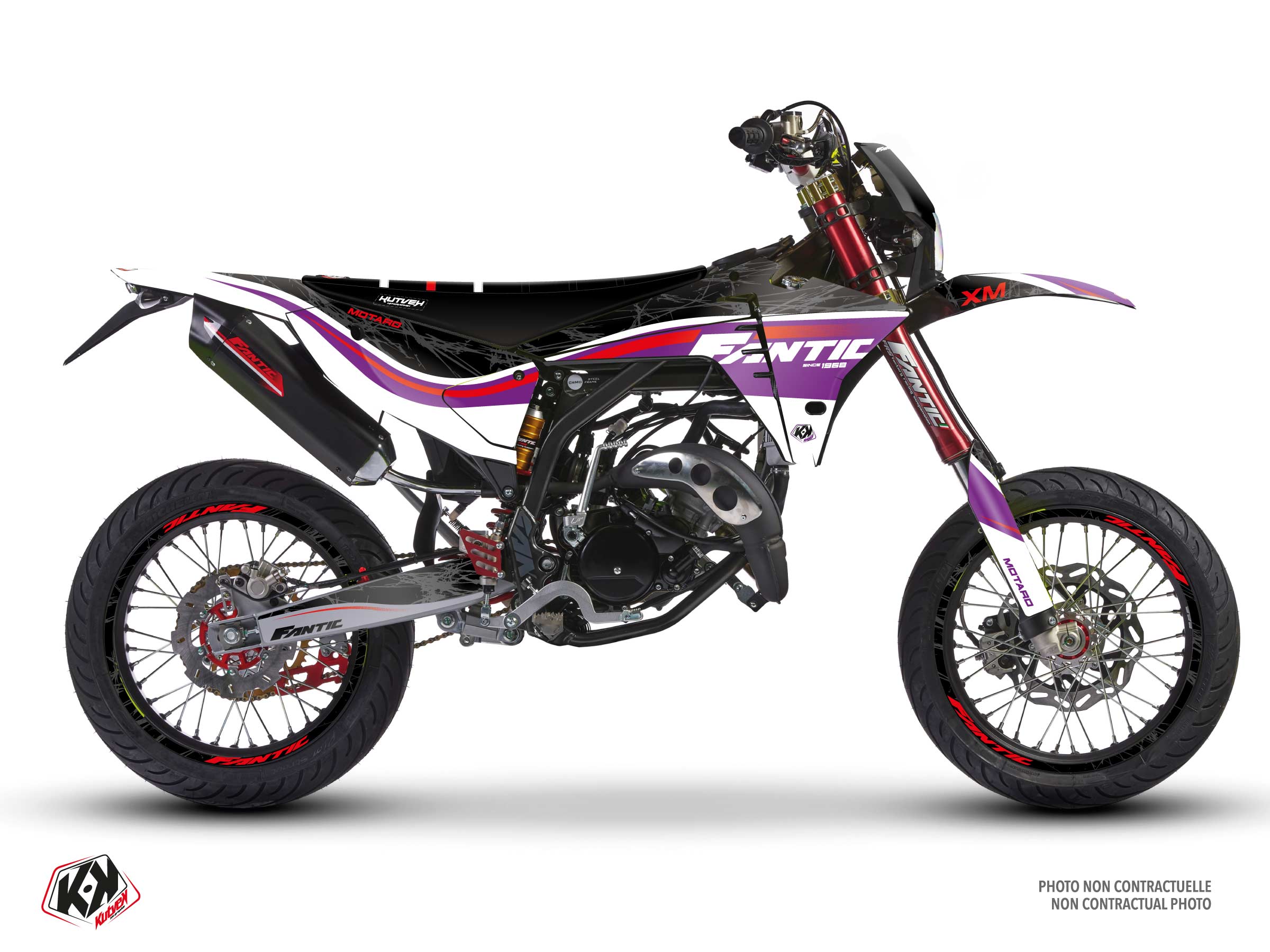 fantic 50cc flex  graphic kit black