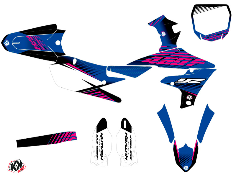 Yamaha 450 YZF Dirt Bike Flow Graphic Kit Pink