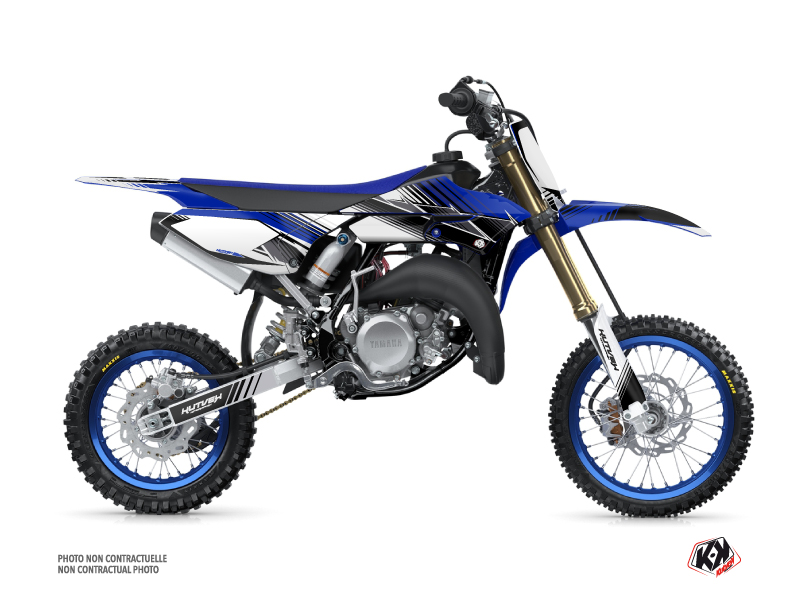 Kit Déco Moto Cross Stripe Yamaha 65 YZ Bleu