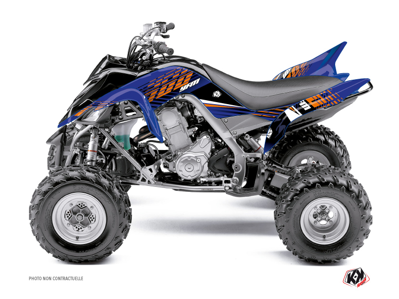 Yamaha 700 Raptor ATV Flow Graphic Kit Orange
