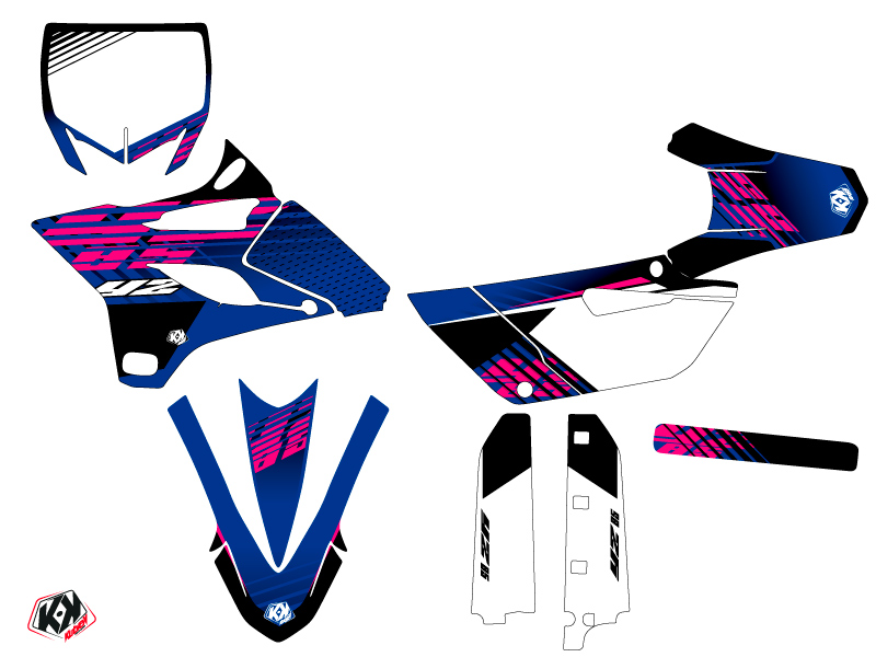 Yamaha 85 YZ Dirt Bike Flow Graphic Kit Pink