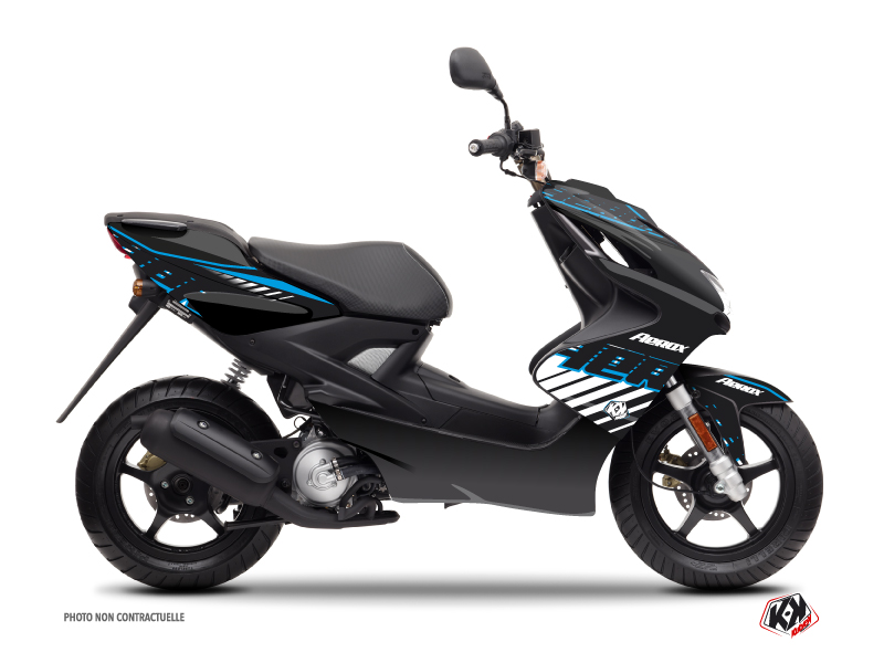 yamaha scooter flow  graphic kit blue