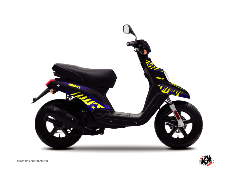 yamaha scooter flow  graphic kit yellow