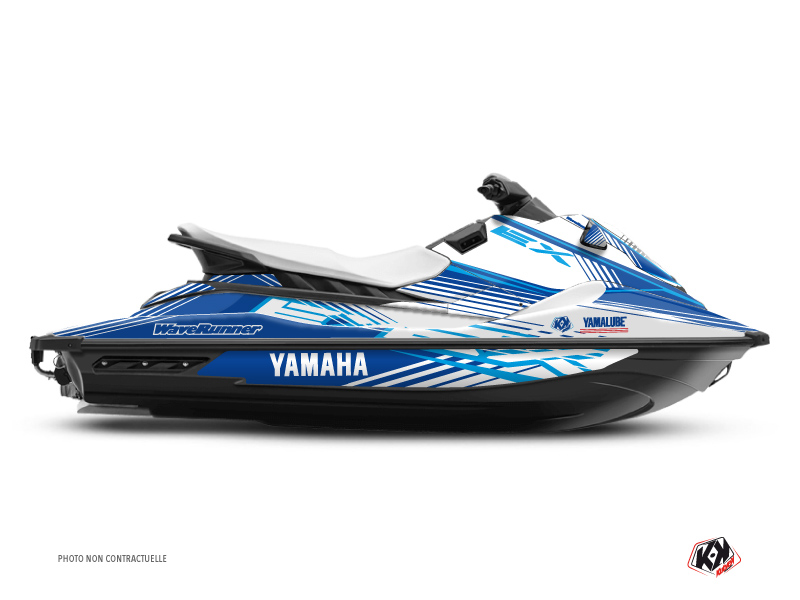 yamaha jet-ski flow  graphic kit blue-white