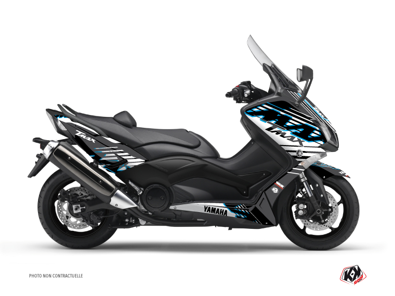 yamaha maxiscooter flow  graphic kit blue