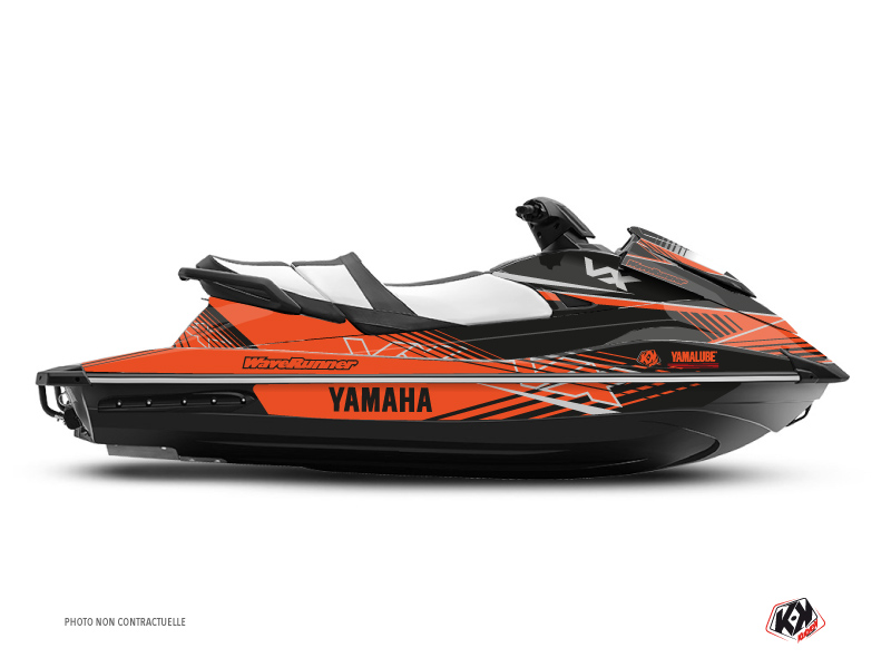 yamaha jet-ski flow  graphic kit black-orange