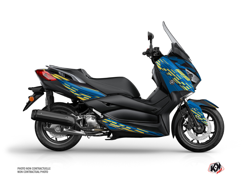 Yamaha XMAX 125 Maxiscooter Flow Graphic Kit Blue