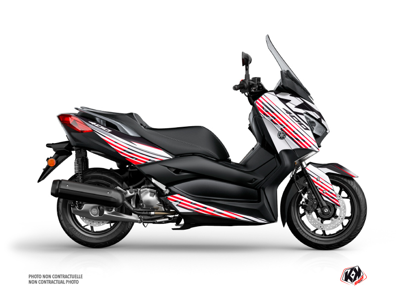 Yamaha XMAX 400 Maxiscooter Flow Graphic Kit Red
