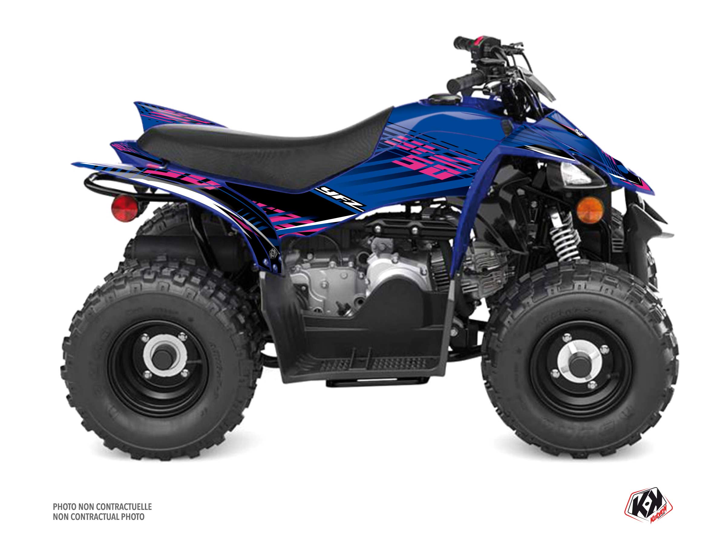 Yamaha 50 YFZ ATV Flow Graphic Kit Pink