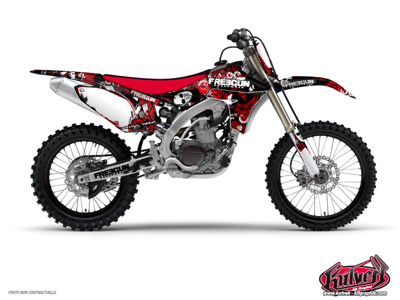 Yamaha 250 YZ Dirt Bike Freegun Graphic Kit Red