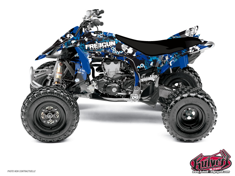kit déco quad yamaha freegun bleu 