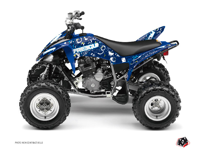 Yamaha 250 Raptor ATV Freegun Eyed Graphic Kit Blue