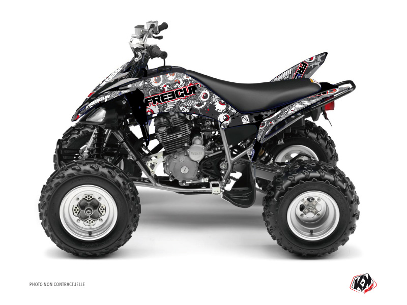Yamaha 250 Raptor ATV Freegun Eyed Graphic Kit Red