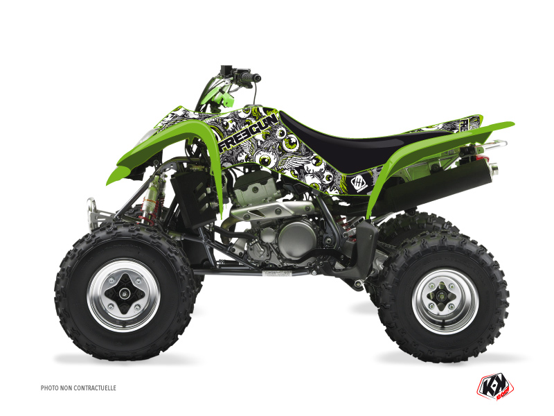 Kawasaki 400 KFX ATV Freegun Eyed Graphic Kit Green
