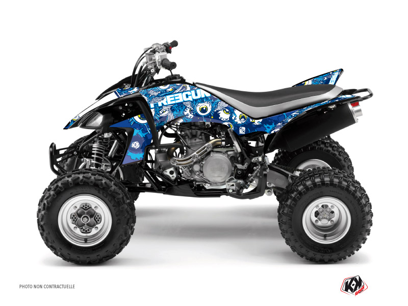 Yamaha 450 YFZ ATV Freegun Eyed Graphic Kit Blue