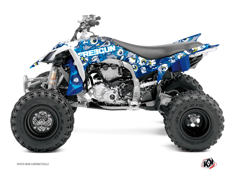 Yamaha 450 YFZ R ATV Freegun Eyed Graphic Kit Blue