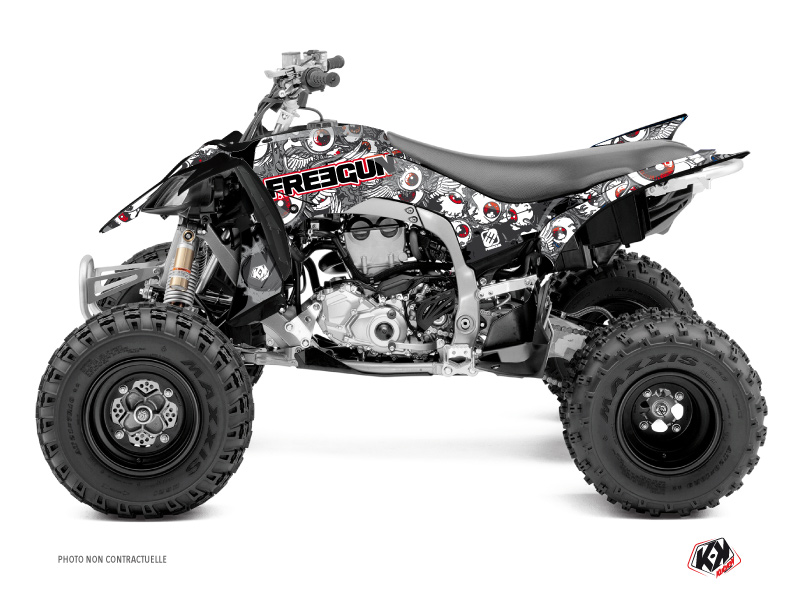 yamaha atv freegun eyed  graphic kit red