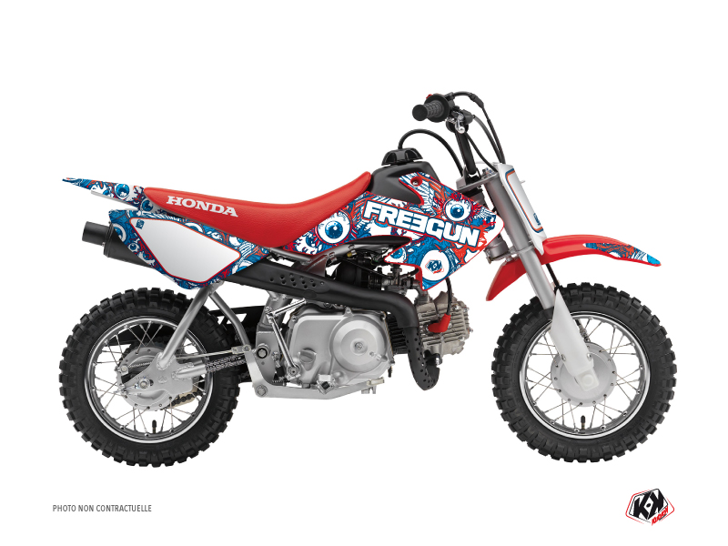 honda dirt bike freegun eyed  graphic kit red