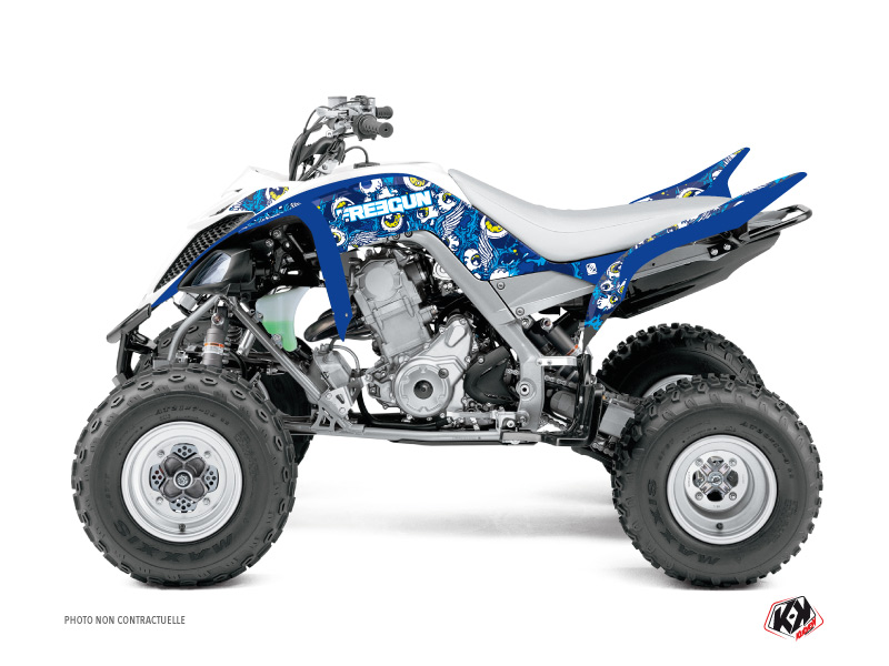 Yamaha 660 Raptor ATV Freegun Eyed Graphic Kit Blue