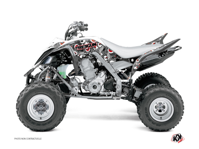 Yamaha 660 Raptor ATV Freegun Eyed Graphic Kit Red