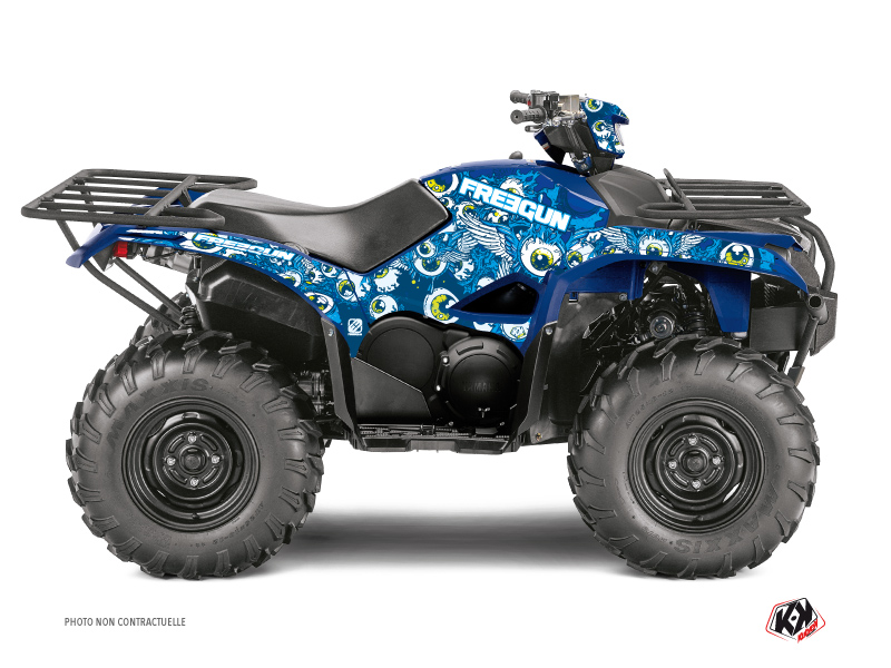 Yamaha 700-708 Kodiak ATV Freegun Eyed Graphic Kit Blue