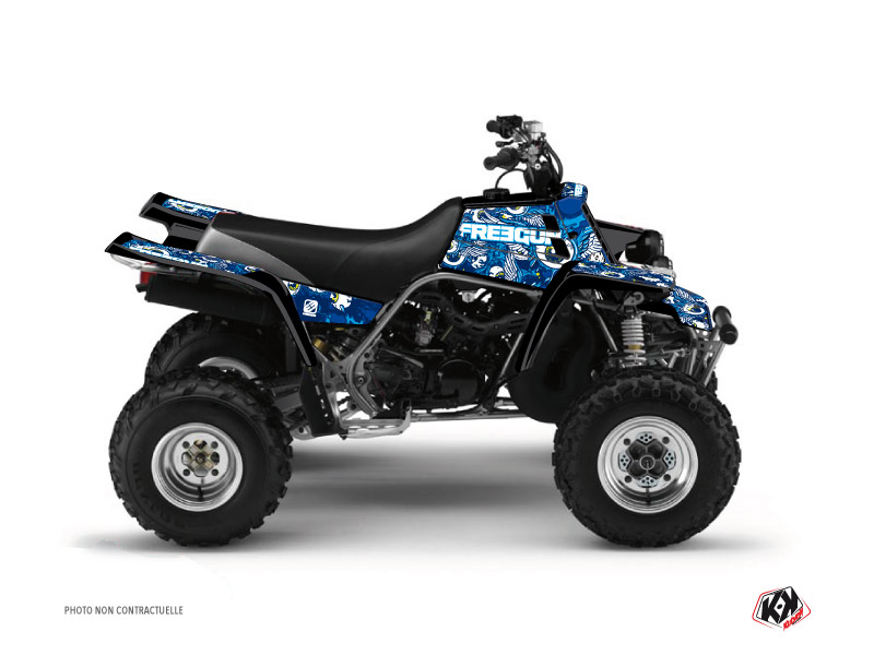 Yamaha Banshee ATV Freegun Eyed Graphic Kit Blue