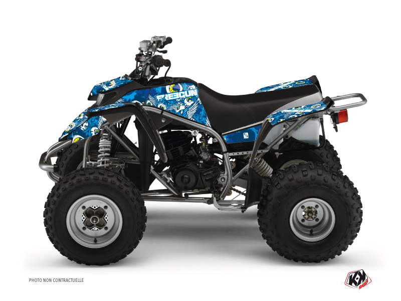 Yamaha Blaster ATV Freegun Eyed Graphic Kit Blue