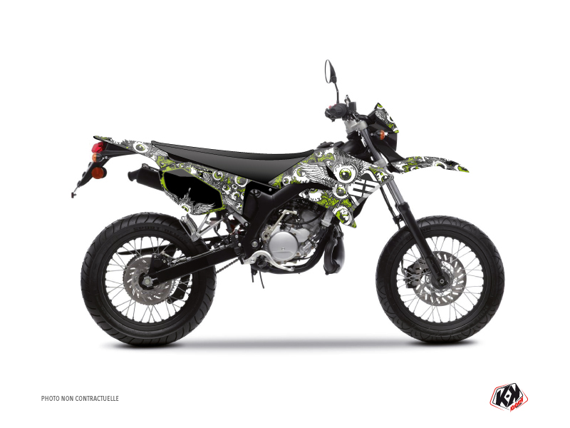 Yamaha DT 50 50cc Freegun Eyed Graphic Kit Green