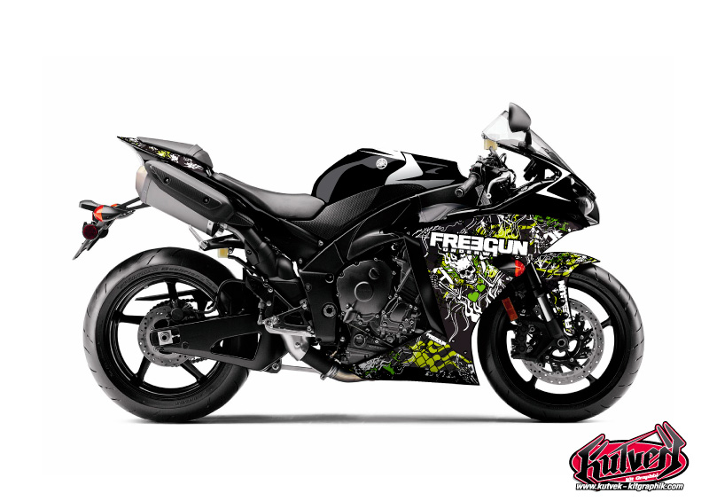 yamaha street bike freegun firehead  graphic kit 