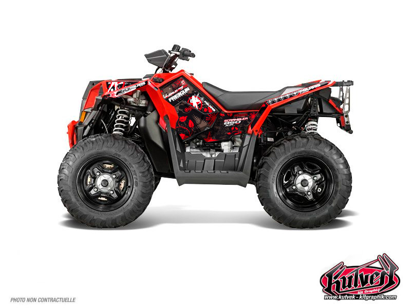kit déco quad polaris freegun rouge 
