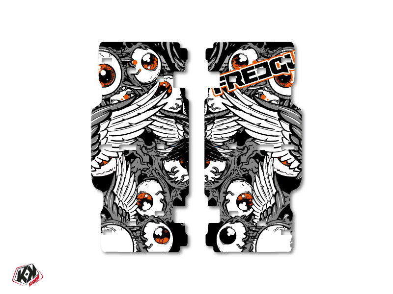 Kit Déco Grilles de radiateur Freegun KTM SX-SXF 2015 Gris Orange
