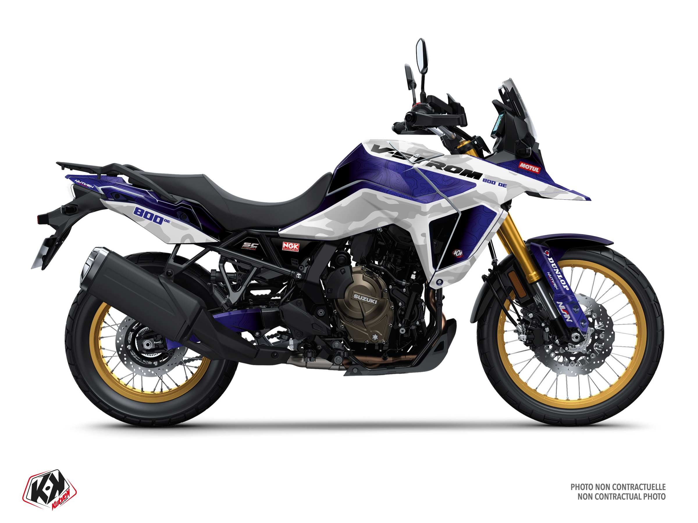 suzuki street bike frontier  graphic kit white