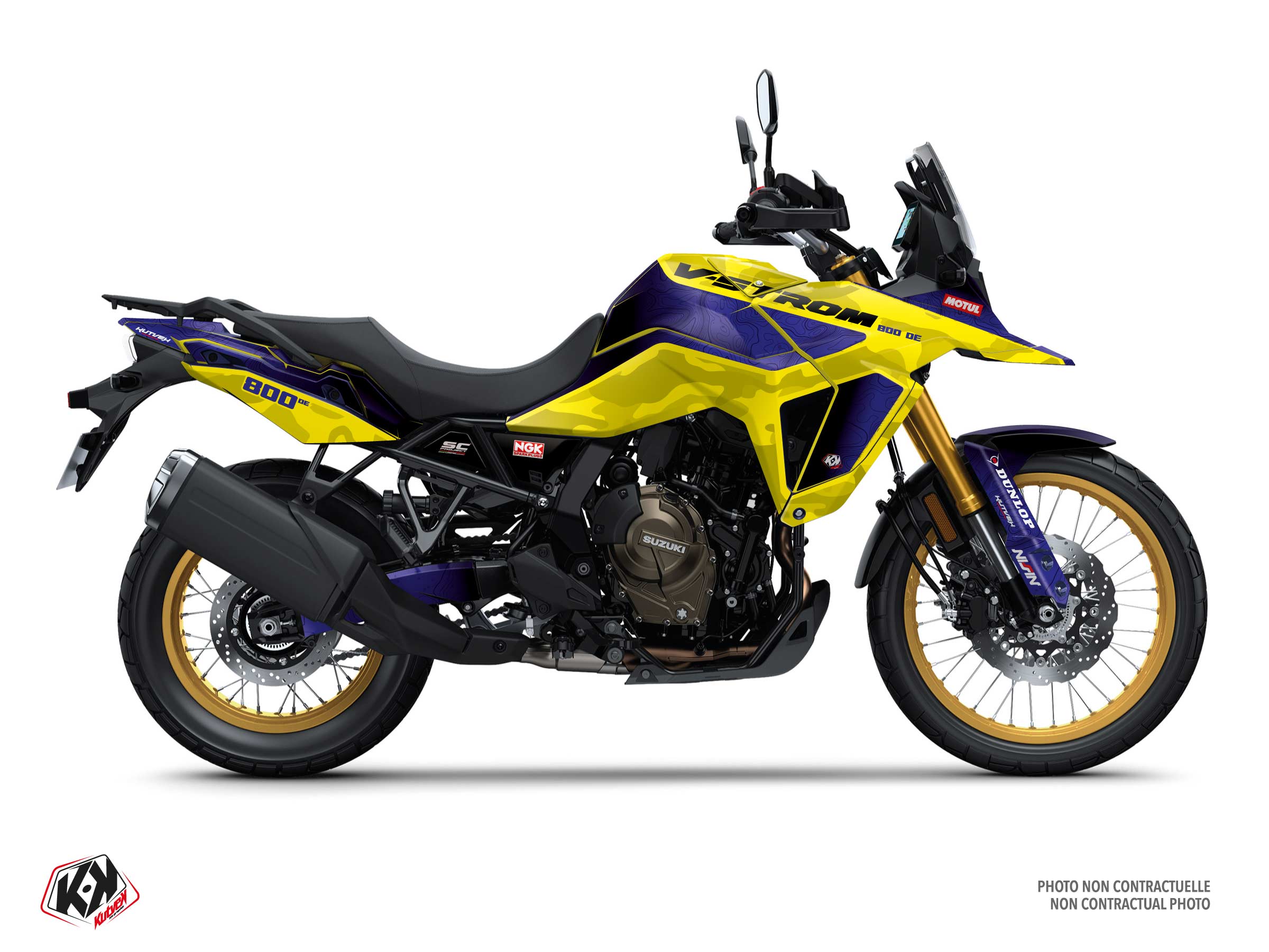 suzuki street bike frontier  graphic kit yellow