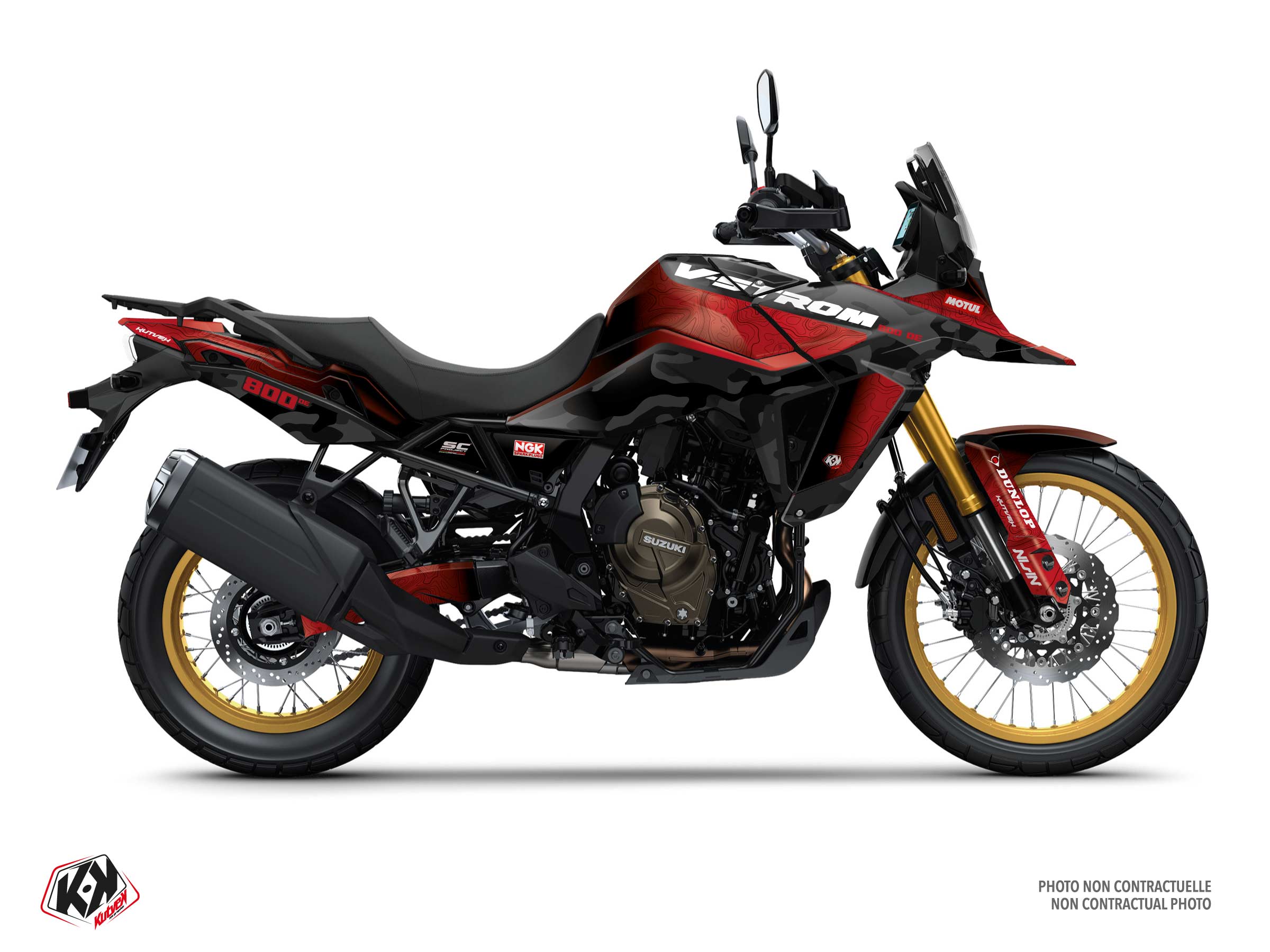 suzuki street bike frontier  graphic kit black