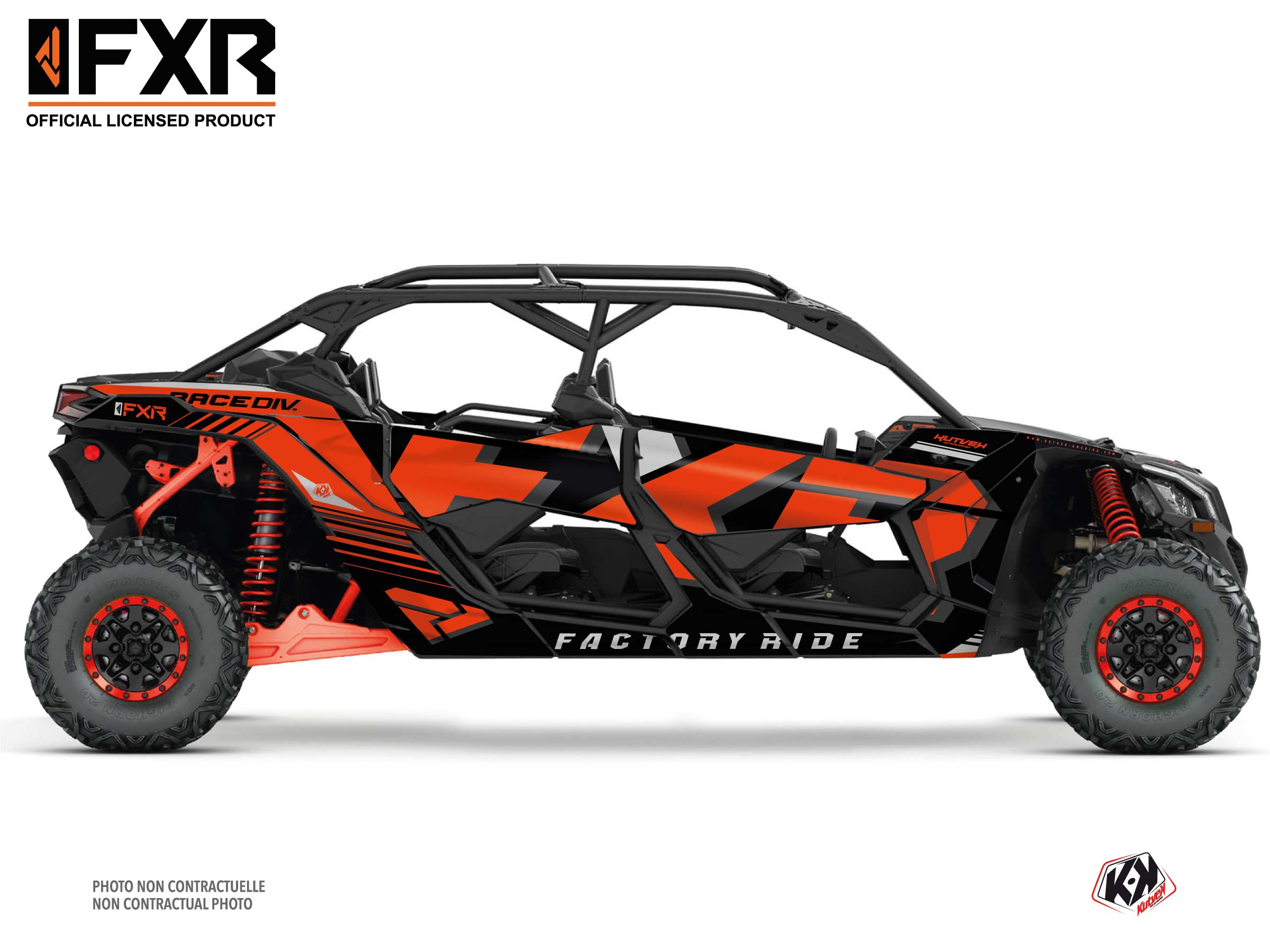 Kit Déco SSV FXR N1 Can Am Maverick X3 MAX Rouge
