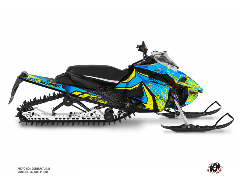 Yamaha Sidewinder Snowmobile Gage Graphic Kit Blue Yellow