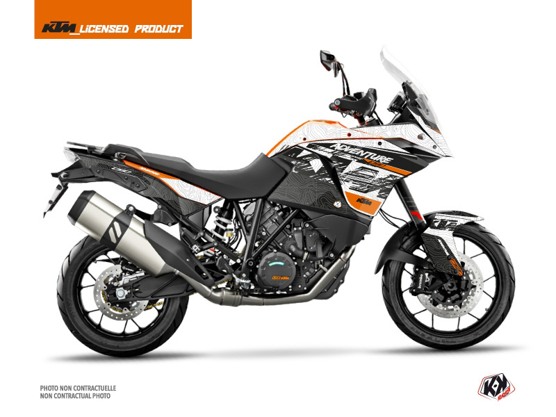 ktm street bike gear  graphic kit white