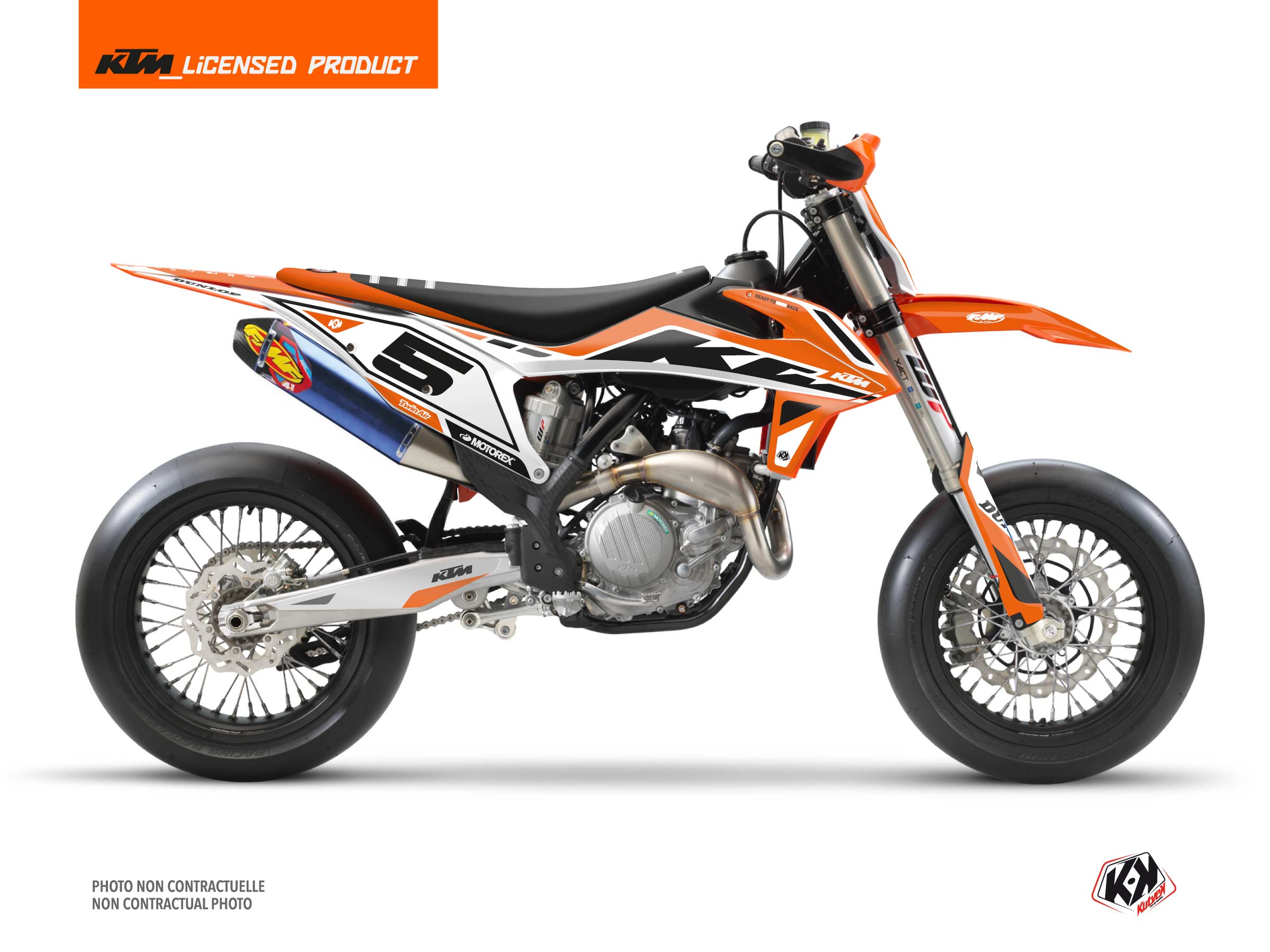 Kit déco Moto Cross Global KTM 450 SMR Orange