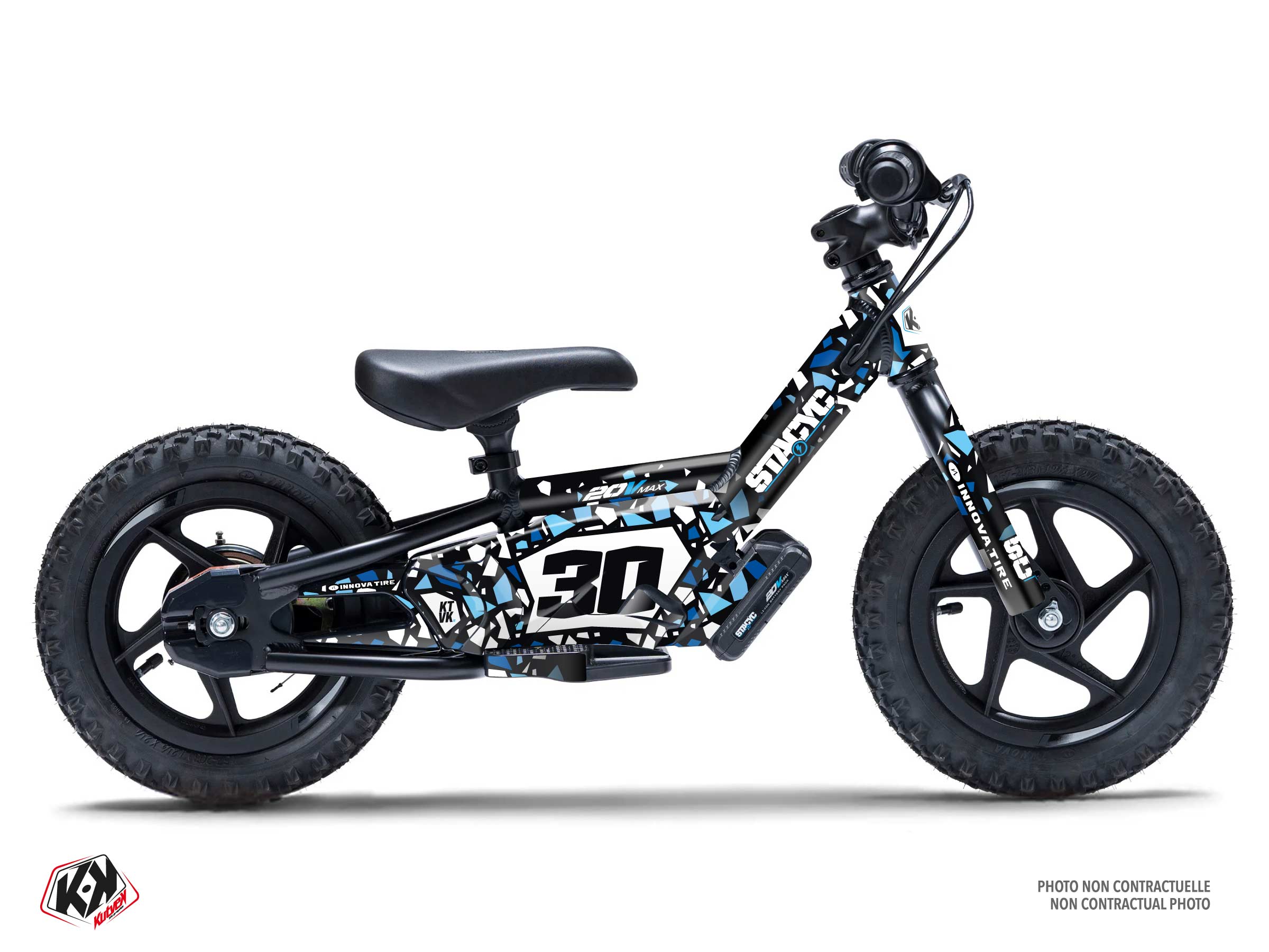 stacyc Balance bike glass  graphic kit blue