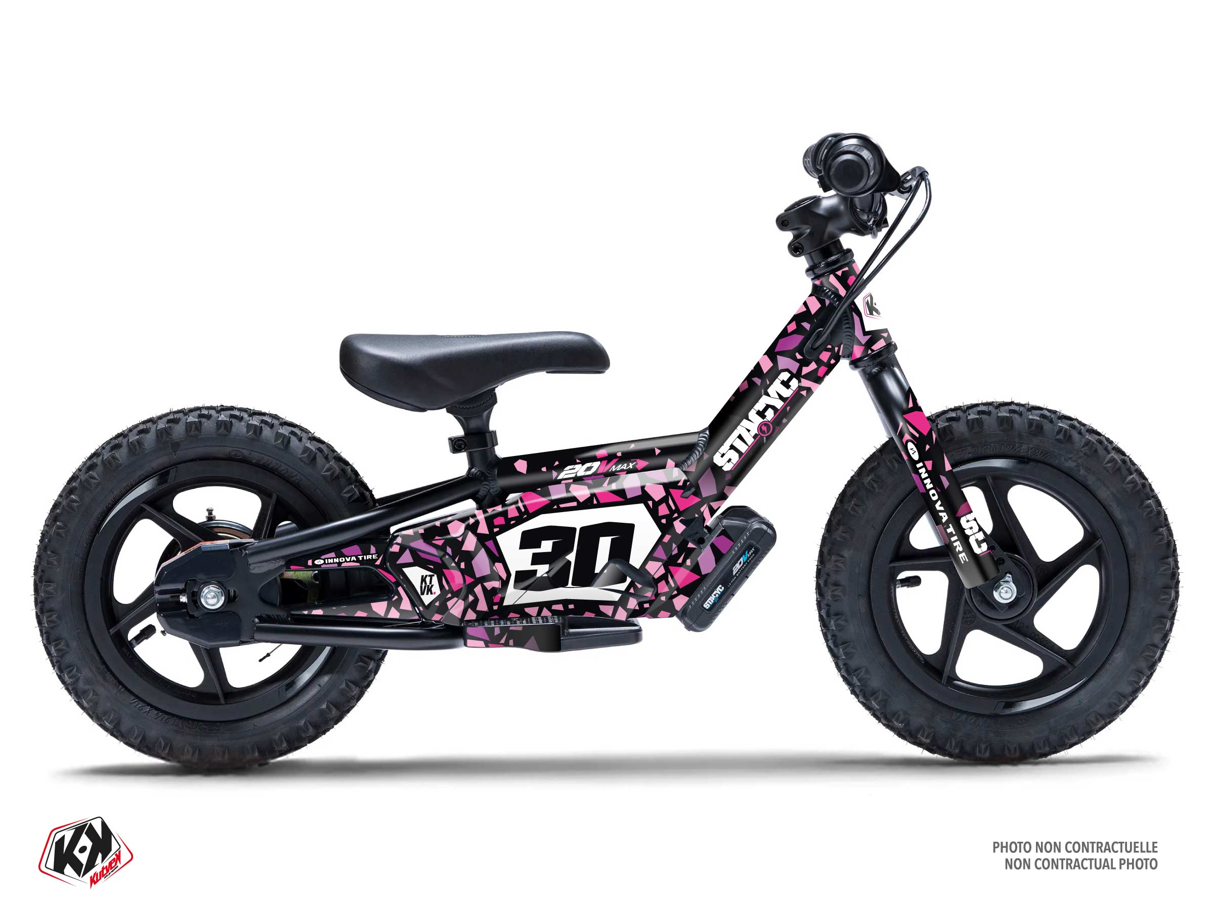 stacyc Balance bike glass  graphic kit pink