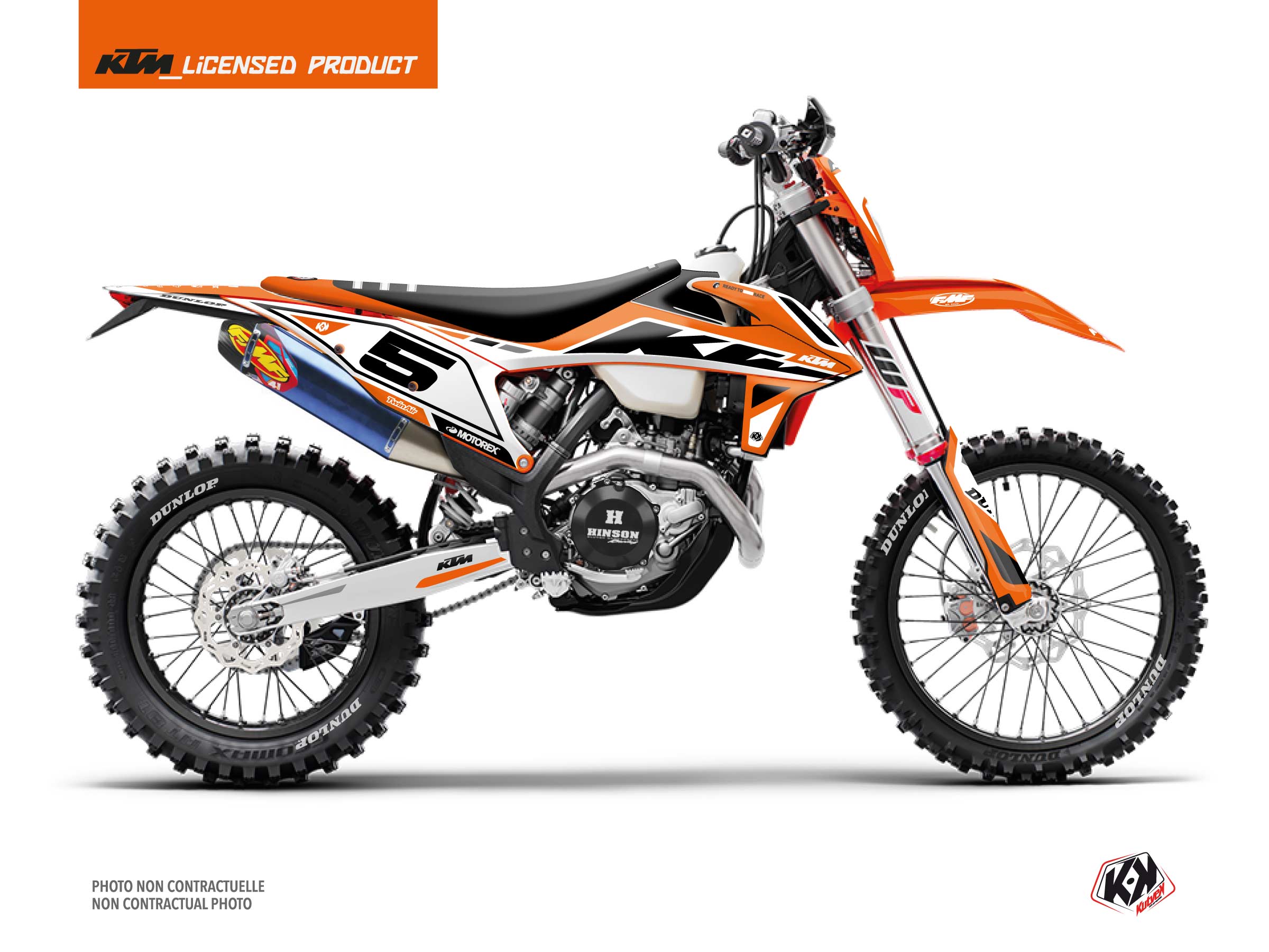 KTM EXC-EXCF Dirt Bike Global Graphic Kit Orange