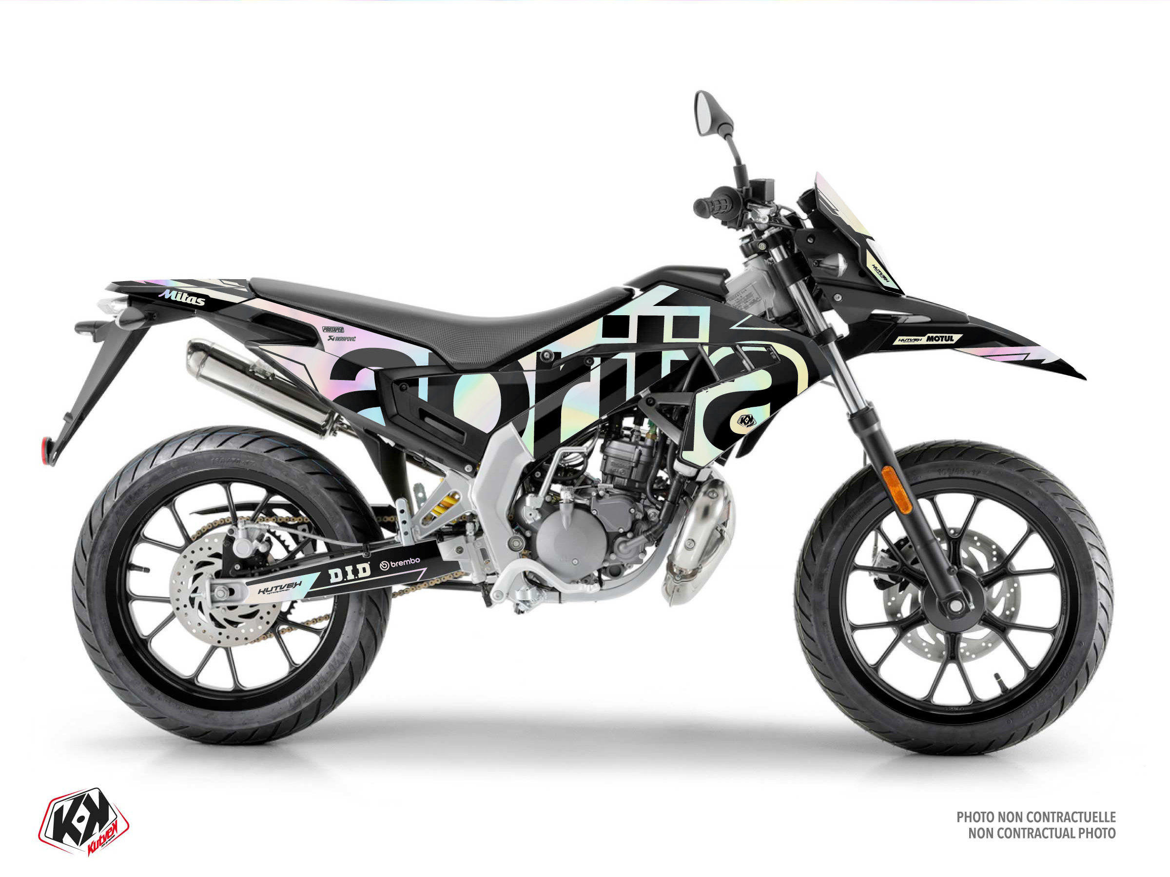 aprilia 50cc glow holographic  graphic kit 
