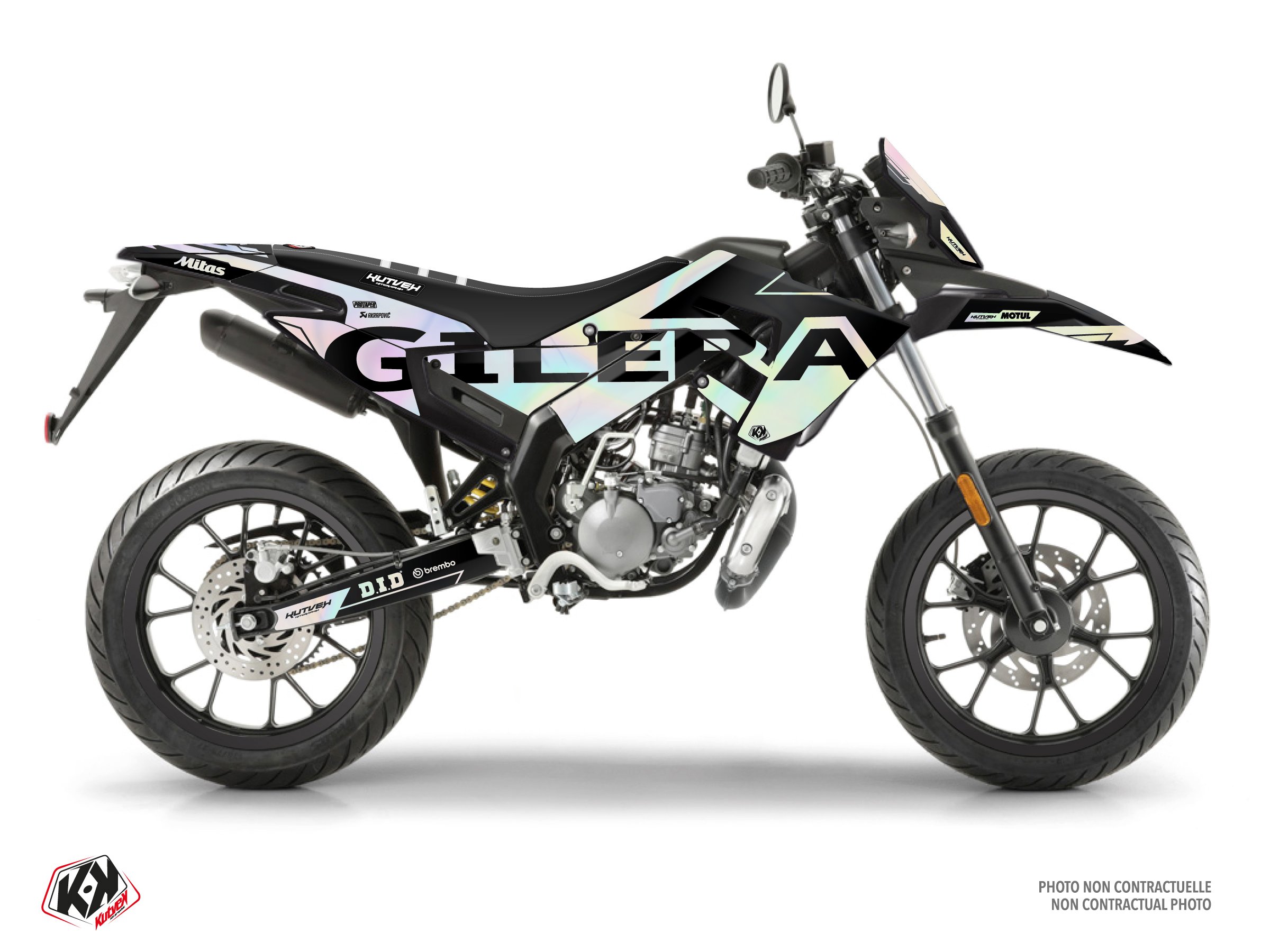 gilera 50cc glow holographic  graphic kit 