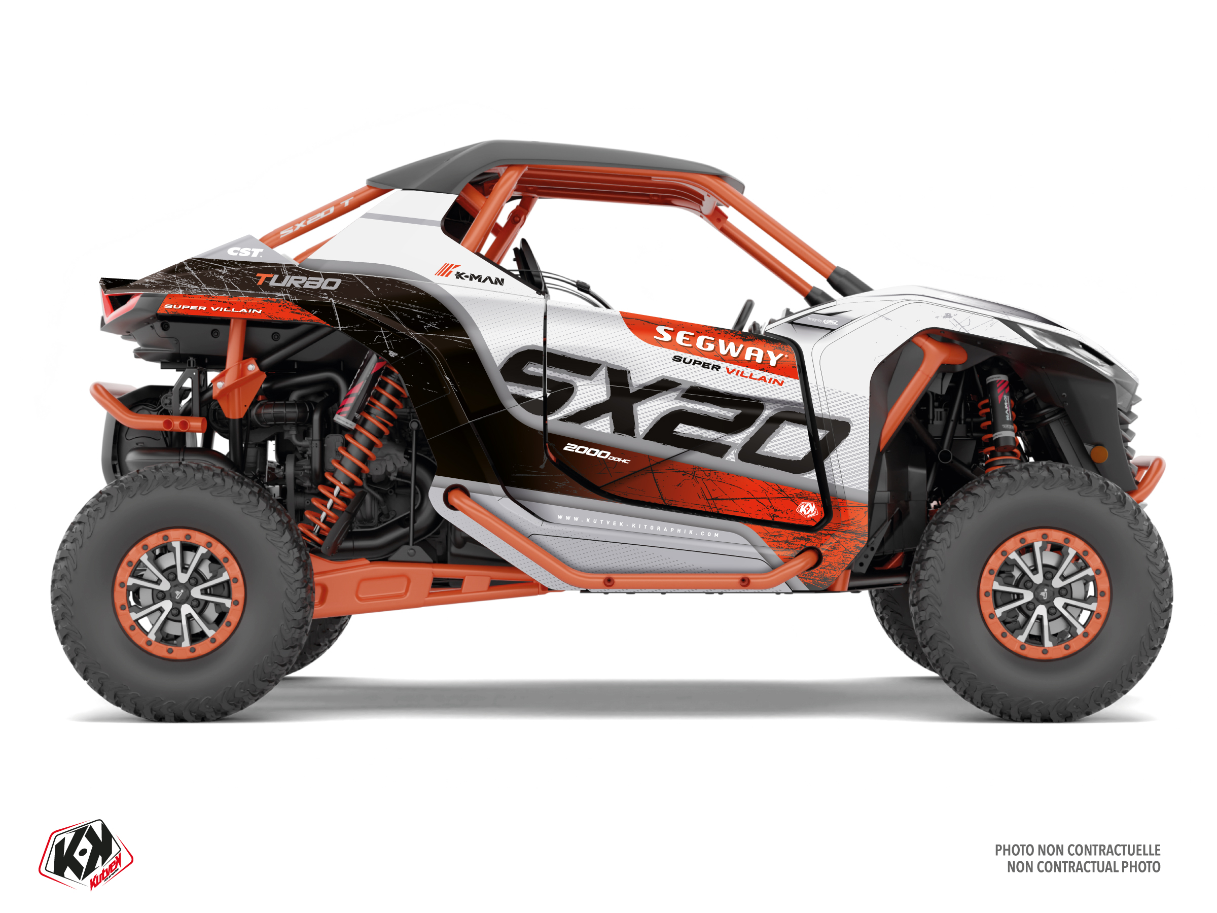 segway utv gobi  graphic kit white