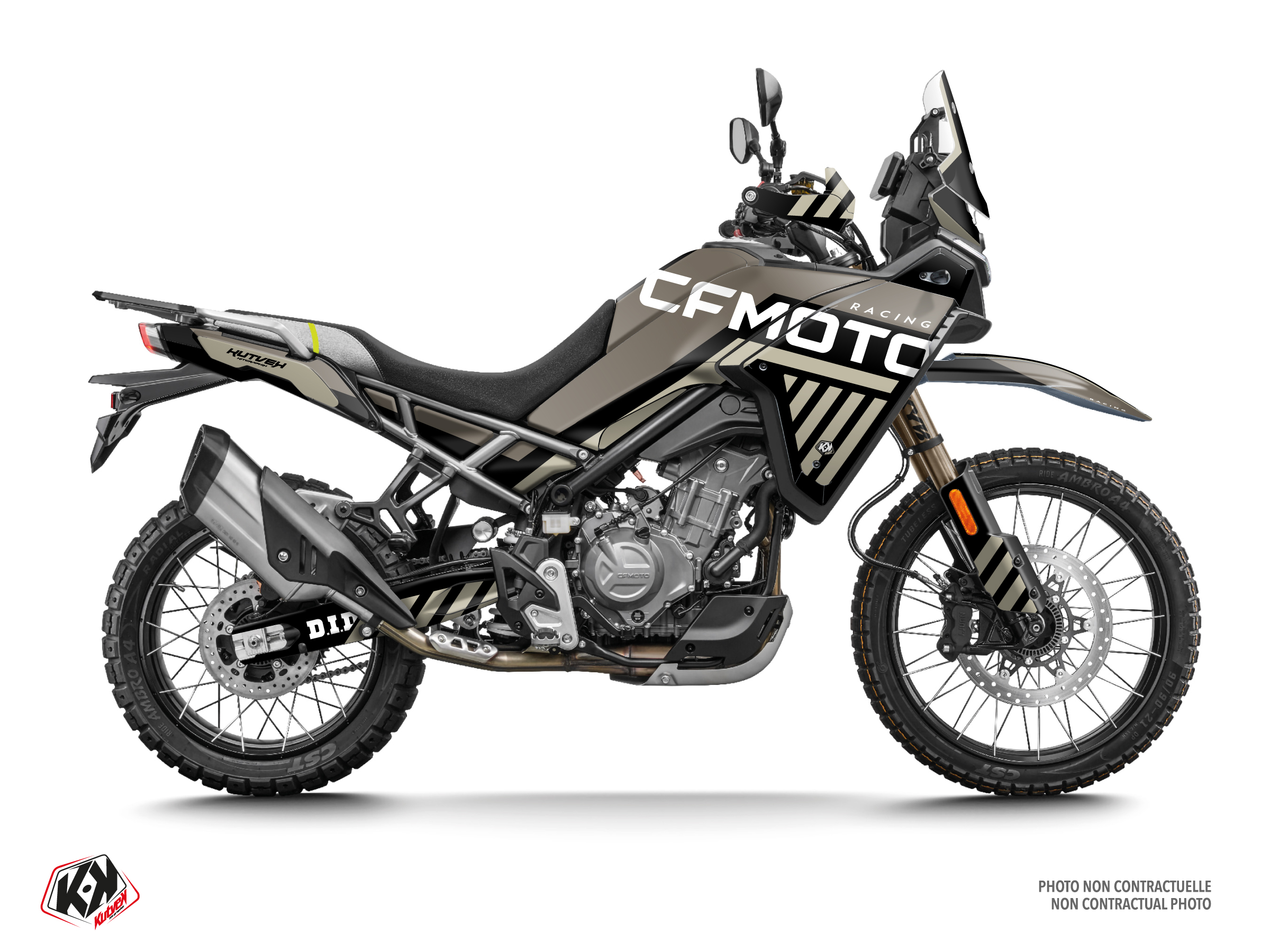 cf moto street bike gp  graphic kit bronze