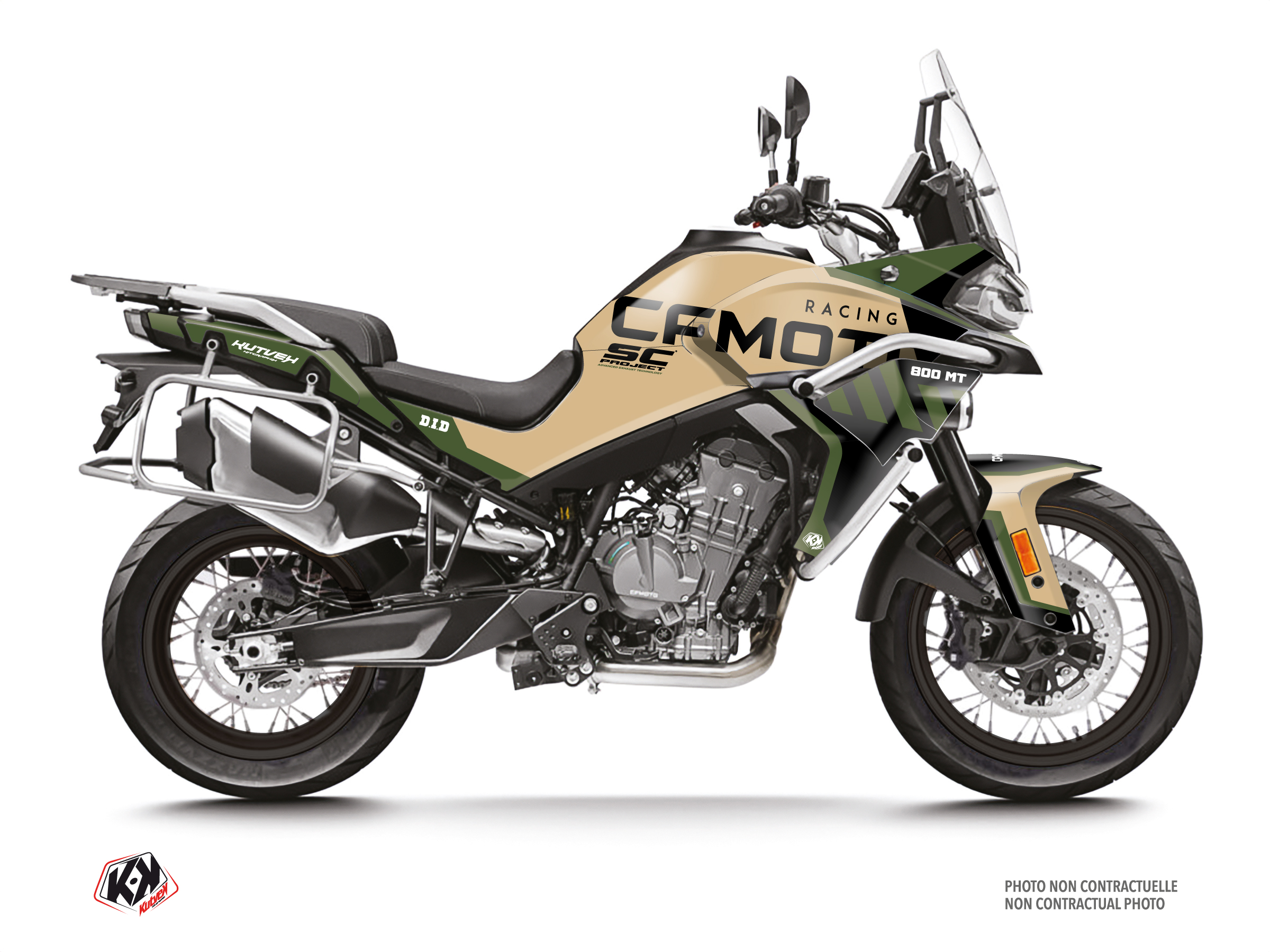 cf moto street bike gp  graphic kit sand