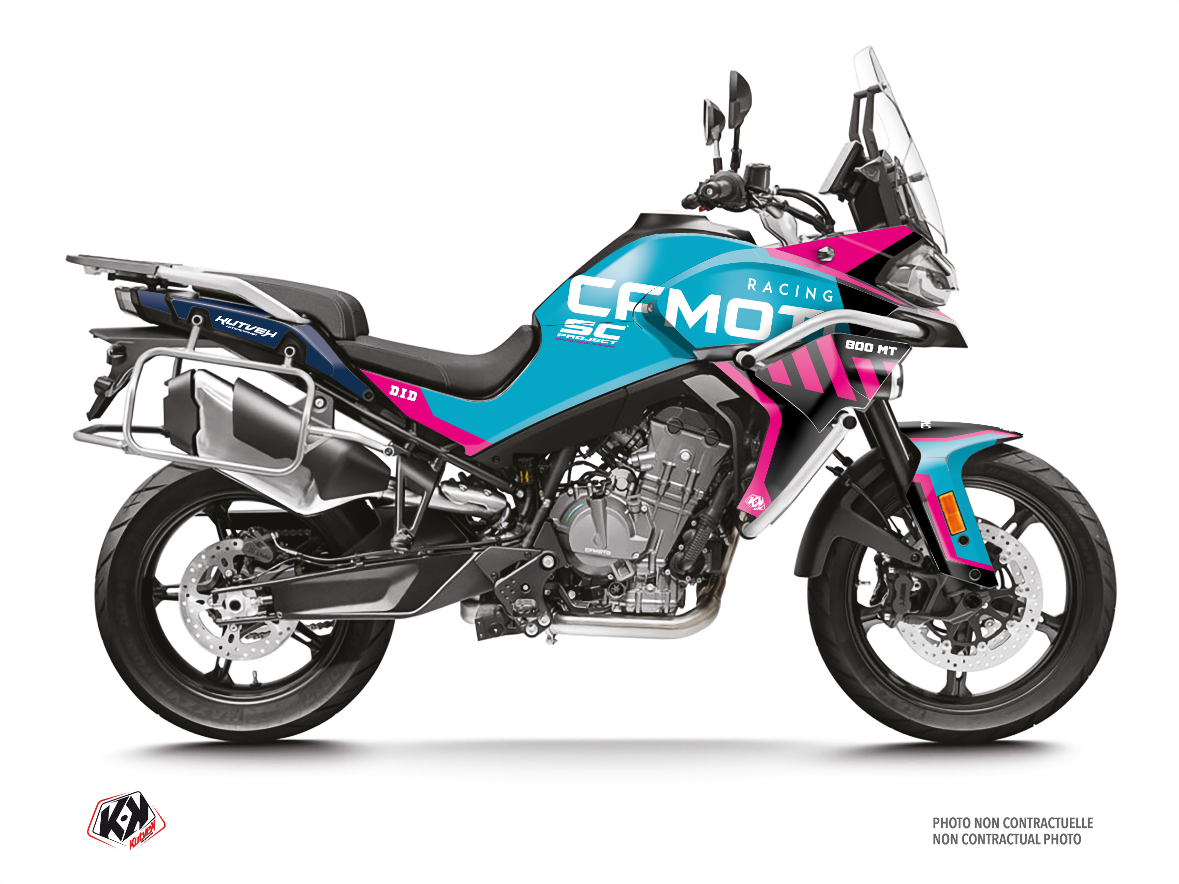 kit déco moto cf moto gp turquoise 